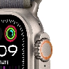 Apple Watch Ultra 2 GPS + Cellular, 49 мм, корпус из титана, ремешок Trail зеленого/серого цвета, размер S/M